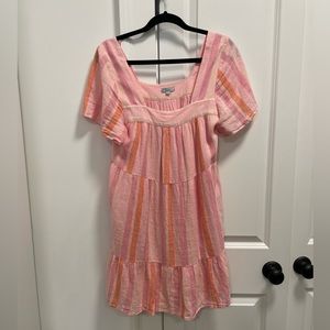 Rails square neck loose cotton dress